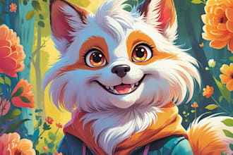 draw your furry art, fursona or anthro character