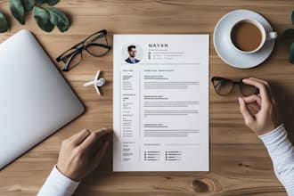 perform professional custom resume design and  CV design