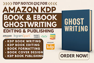ghostwrite and professionally format your fiction or non fiction masterpiece