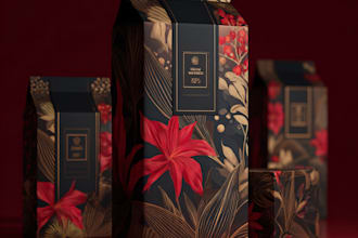 do premium product label, box package, pouch bag design