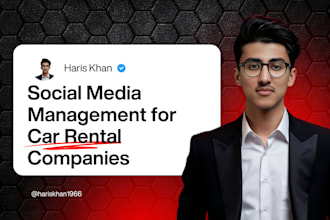 do social media management for your car rental company