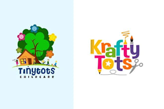 make unique child care, day care, school,and kids logo design