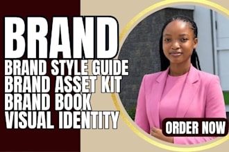 design revamp brand style guide, logo brand identity brand book visual identity