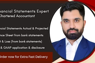 prepare financial statements, profit and loss, cash flow statement