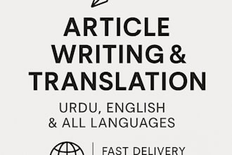 translation all language and article writting