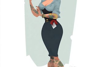 design pin up art for any purpose