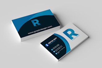 minimal business card design, clean and modern style
