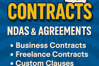 draft professional legal contracts, ndas, and agreements