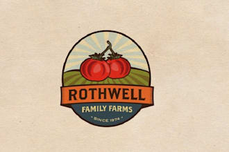design a rustic agricultural, farm, landscape, or ranch logo