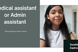 be your bilingual virtual medical assistant or office assistant