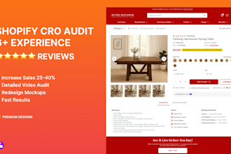 design shopify store UI UX with cro audit to increase your sales