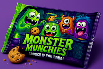 design fun and spooky kids halloween packaging stickers labels for candy toys