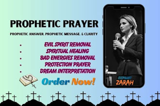 remove spells, evil eyes, negativity and give you prophetic word and prayer