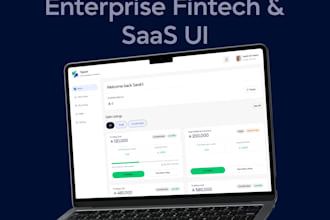 design your fintech, ai saas, or dashboard UI UX