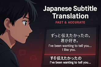 subtitle japanese anime or game scenes in natural english