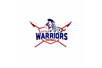design little warriors football program logo