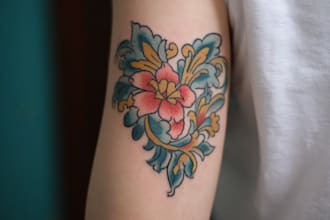 create a watercolor tattoo design
