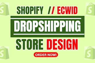 create ecwid shopify dropshipping store via dropified autods trendsi dhgate