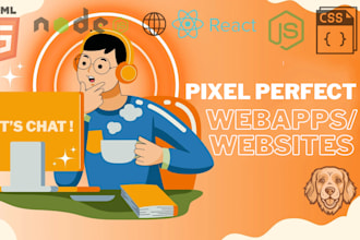 create pixel perfect custom webapps and website