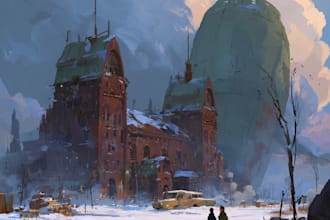 do horror concept art for games and animation or movies
