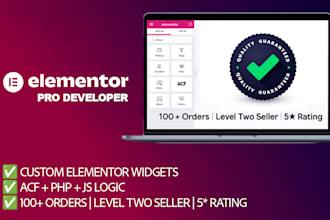 create advanced custom elementor widgets using acf and PHP