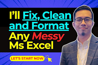clean, format, and organize excel, CSV, or google sheets data