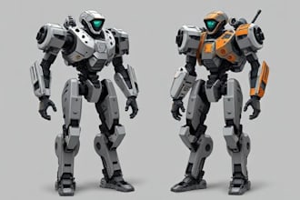 draw or design mechs robots concepts