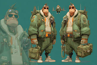 draw detailed military characters for you