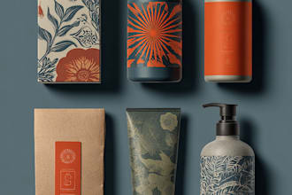 do product packaging, box packaging, and label design
