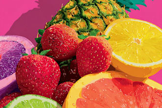 draw food pop art of your food pop art