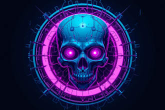 make cyberpunk logo opener