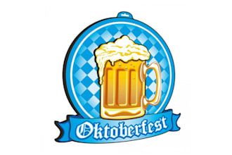 design awesome oktoberfest mascot logo within 1 day