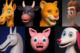 custom face sculpting for printing with stl or fbx file