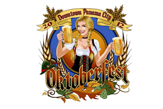 design an awesome oktoberfest mascot logo with express delivery