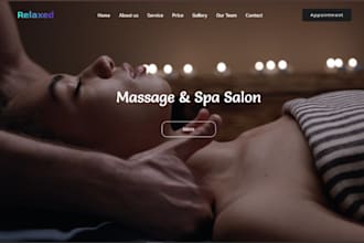 build spa salon website trainer nutritionist beauty website and wellness website