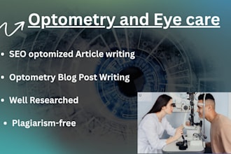 write optometry blogs, eye care and vision health content