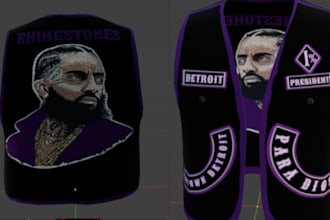 custom fivem clothing  mc clubs kuttes vest biker clothing high quality gangs