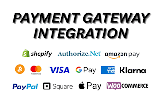 do payment gateway integration stripe square applepay paypal woocommerce shopify