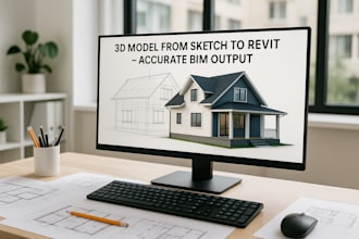 design parametric revit architectural model PDF, sketch, or dwg