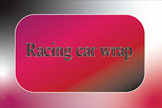 create professional  itasha car, racing car, vehicle, bike and boat wrap