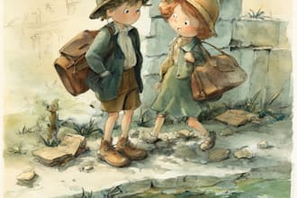 draw digital watercolor children book illustration
