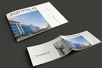 design a professional architectural portfolio and cv