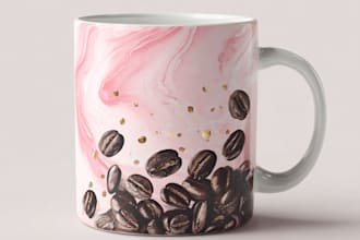 create an awesome custom coffee mug design