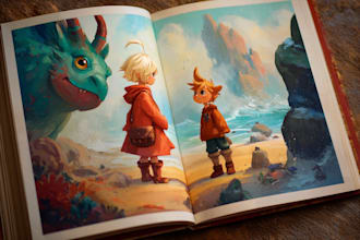 create adorable children book characters and scenes