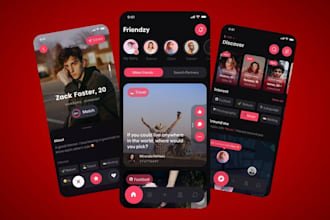 group chat app, video and voice chat app,  dating app, ai chat app or website