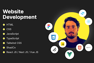 build react js, next js website with shadcn, figma to next js developer