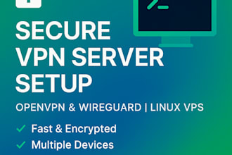 install and configure a secure openvpn or wireguard VPN server