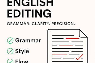 professionally proofread and correct your english text