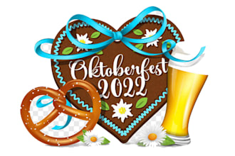 design outstanding oktoberfest mascot logo with unlimited revision