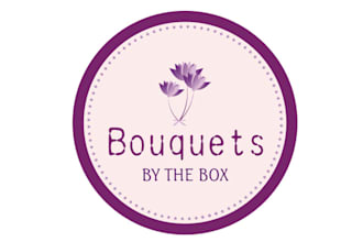 design outstanding unique bouquets logo